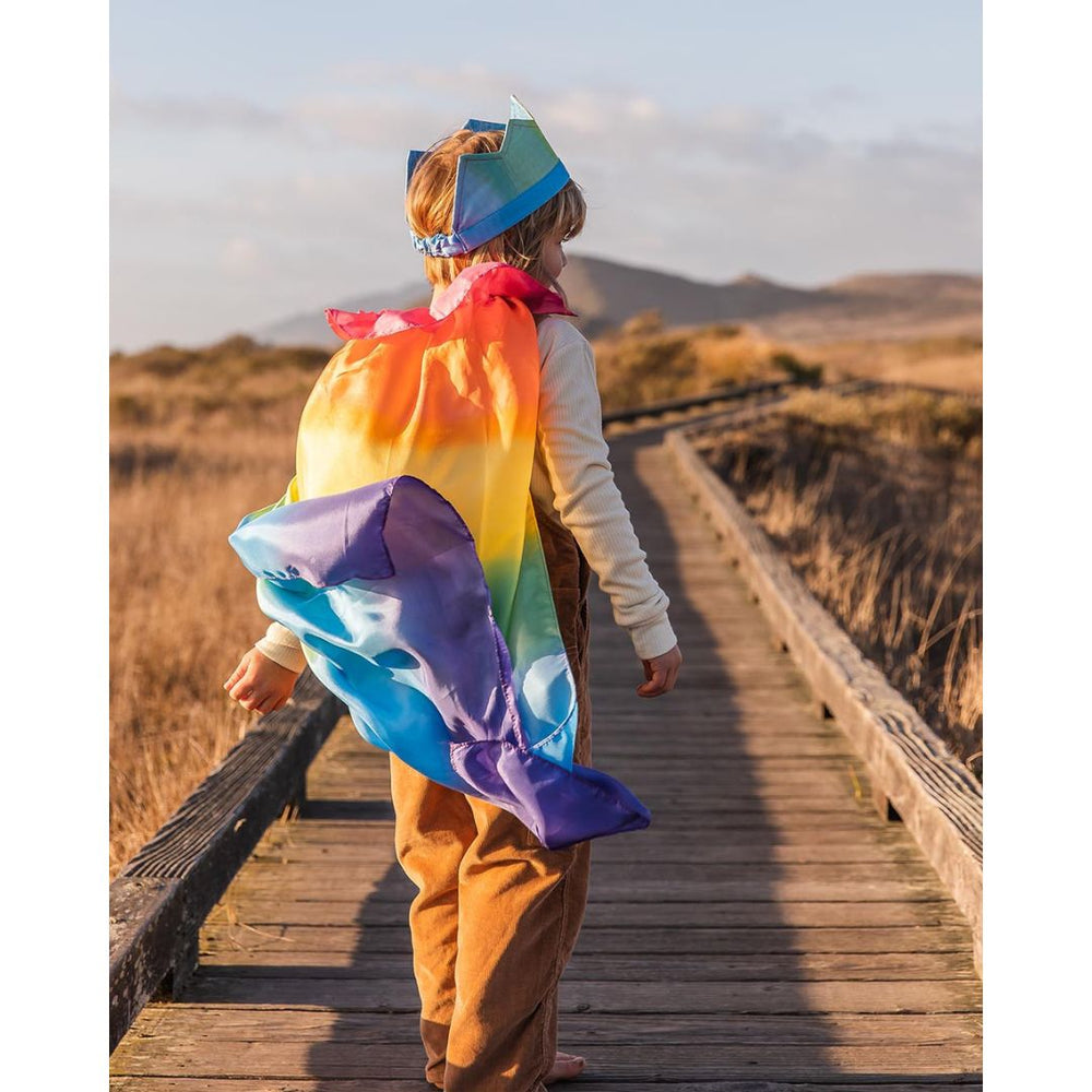 Rainbow Birthday Cape from Sarah's Silks