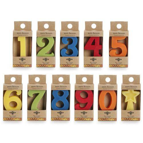 Beeswax Number Birthday Candles