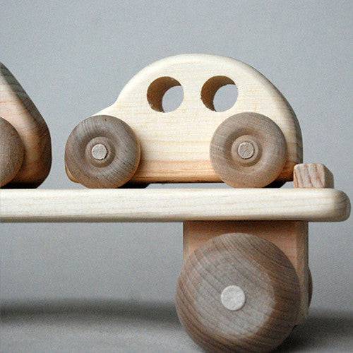 Wooden Toy Truck, Car Carrier Toy