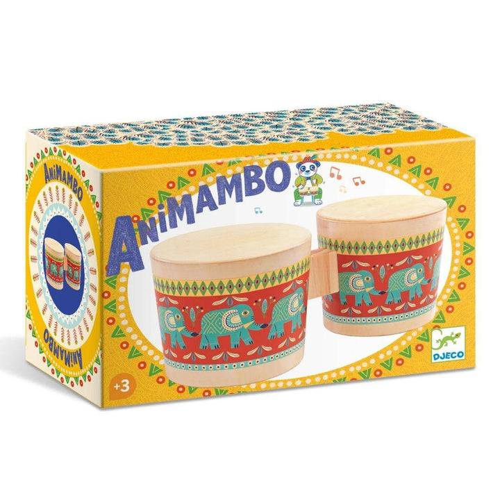 Djeco - Animambo Bongo Drums Musical Instrument - Bella Luna Toys