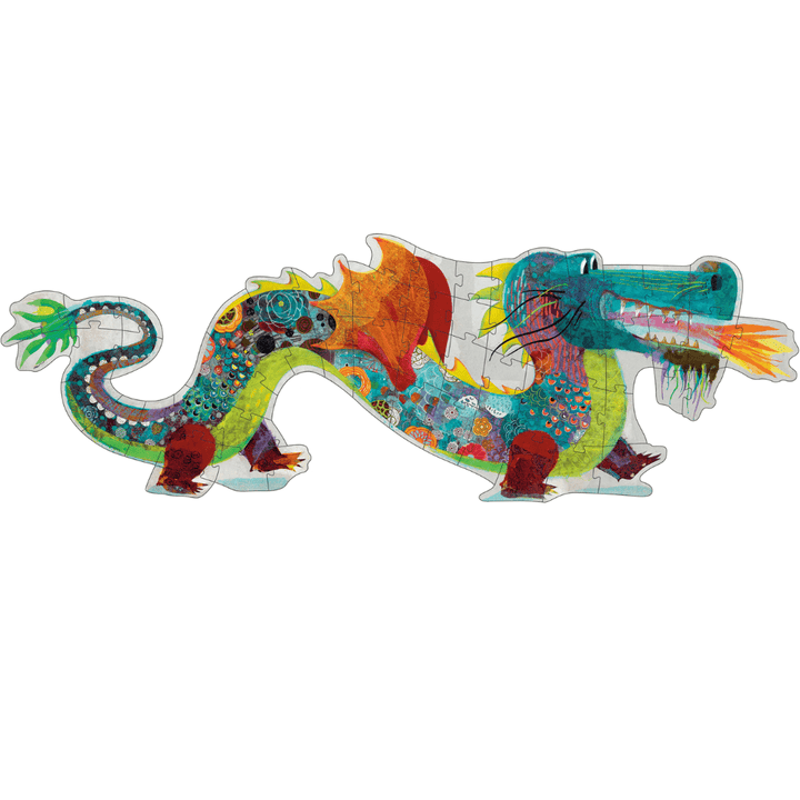 Djeco - Leon the Dragon 58 Piece Giant Floor Jigsaw Puzzle - Bella Luna Toys