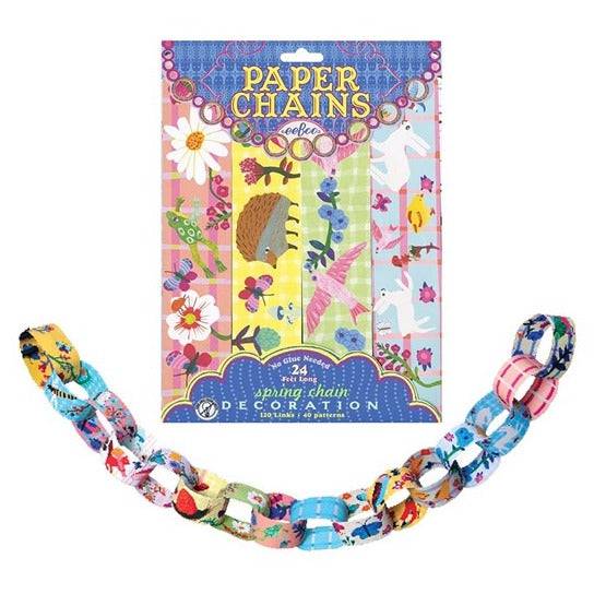 eeBoo Paper Chains Kit - Spring - Bella Luna Toys