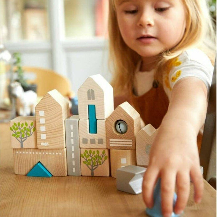 Haba Bad Rodach Skyline Wooden Building Block Set - Wooden Blocks -Bella Luna Toys