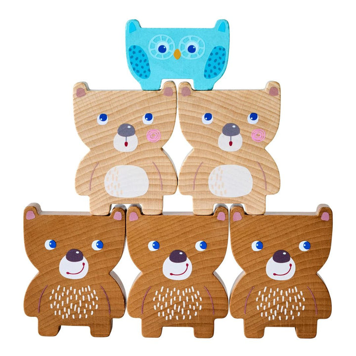 HABA Forest Friends Stacking Toy- Wooden Toys- Bella Luna Toys 