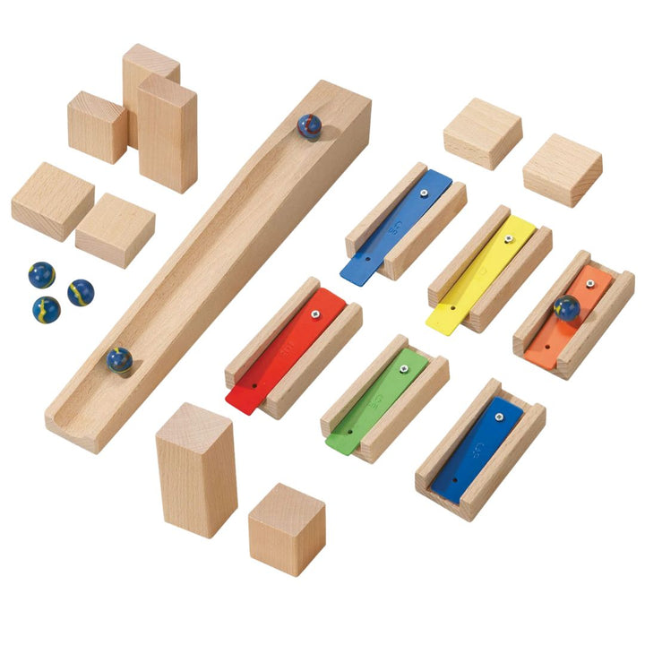 HABA Marble Run Add On Musical Steps Track- Wooden Toys- Bella Luna Toys