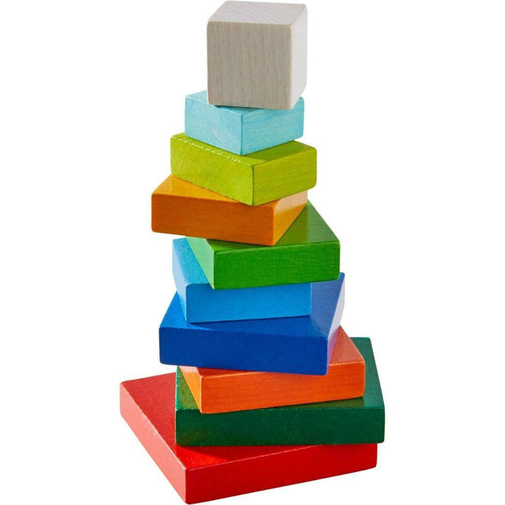 Haba Rainbow Cube Game Wooden Blocks - Wooden Blocks -Bella Luna Toys