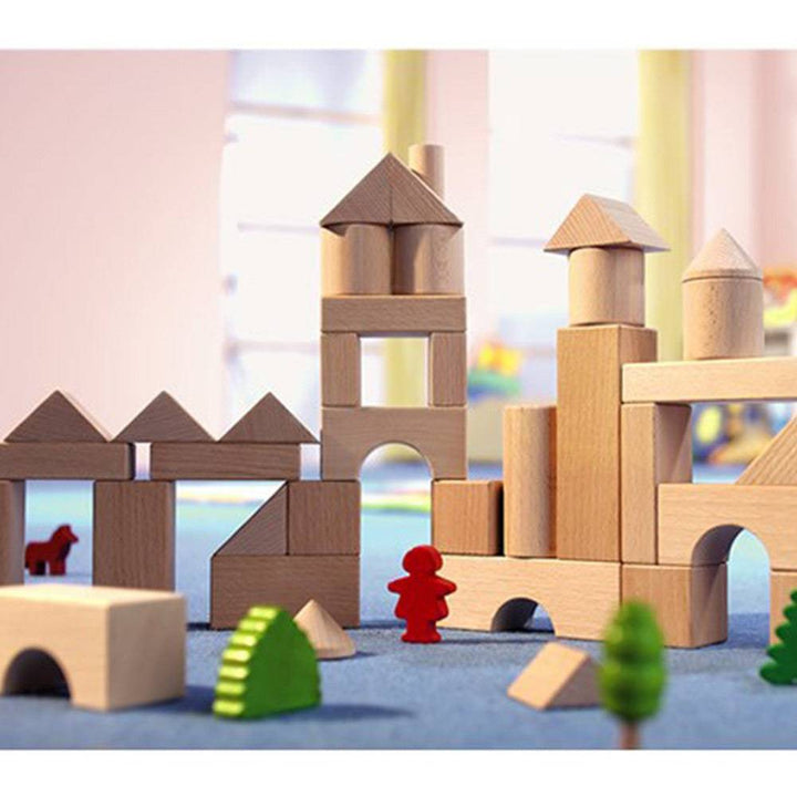 HABA 1071 - Basic Wooden Building Blocks - Small Starter Set