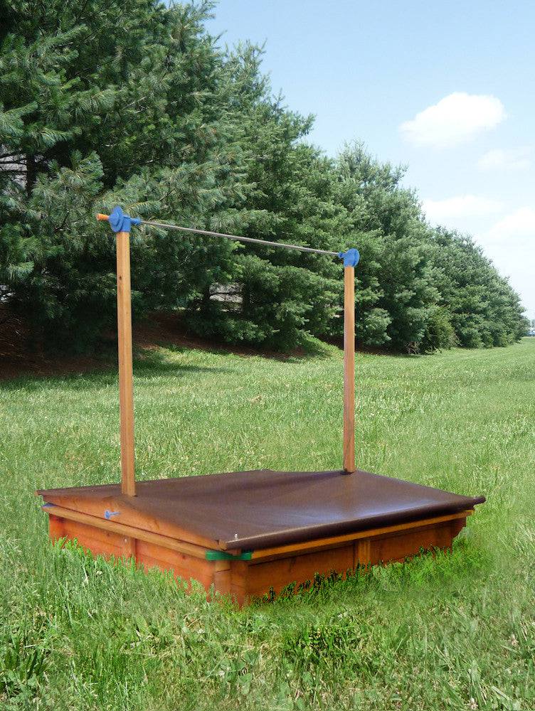 Kid's Wooden Sandbox with Cover Closed