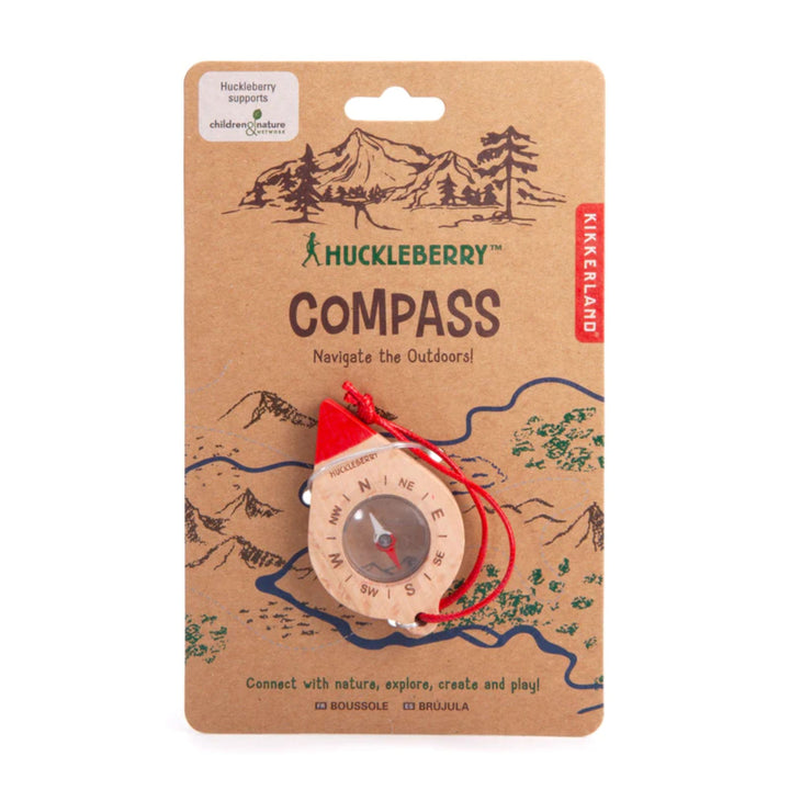 Kikkerland- Wooden Compass-Outdoor Toys- Bella Luna Toys