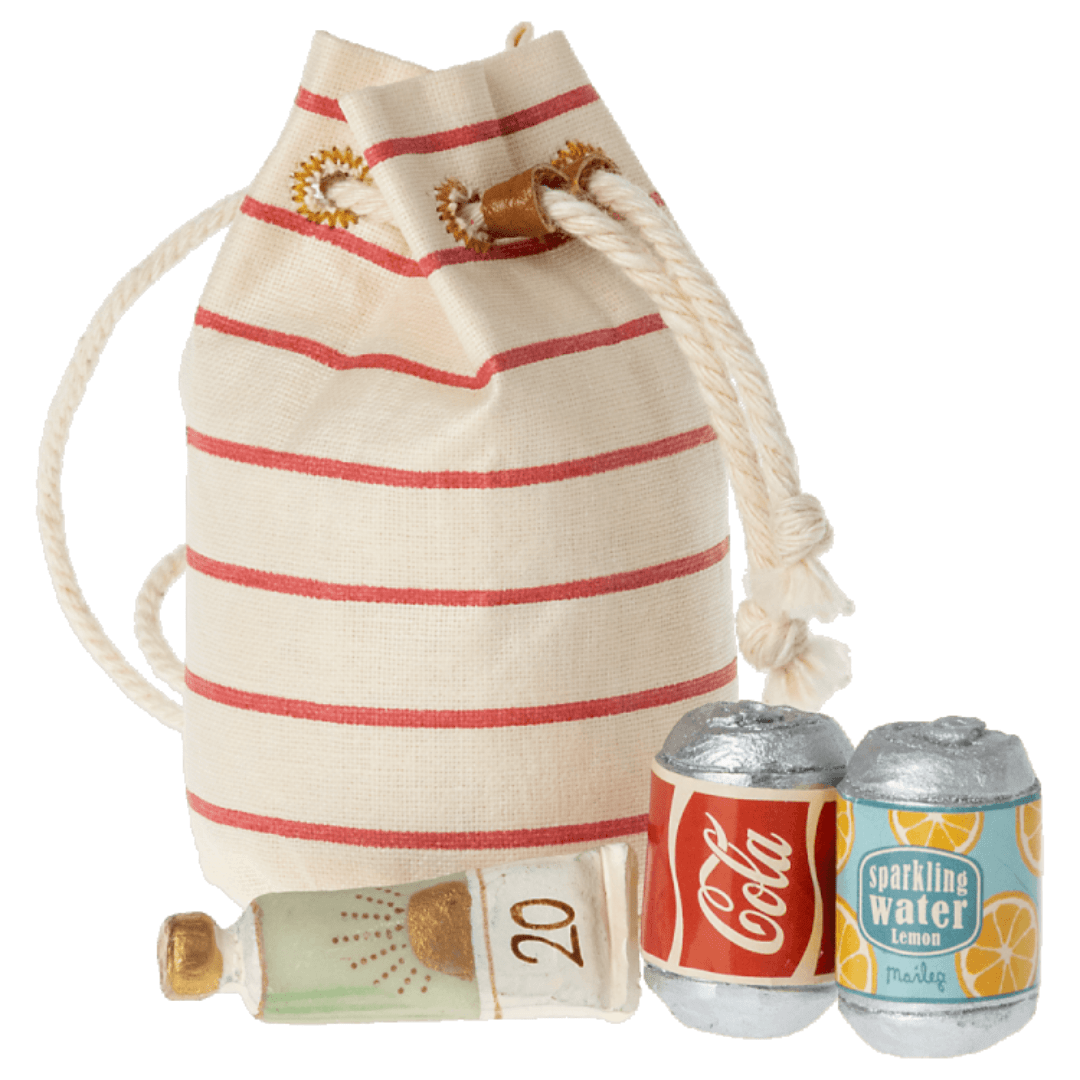 Maileg Beach Bag with Beach Essentials - Doll & Action Figure Accessories - Bella Luna Toys