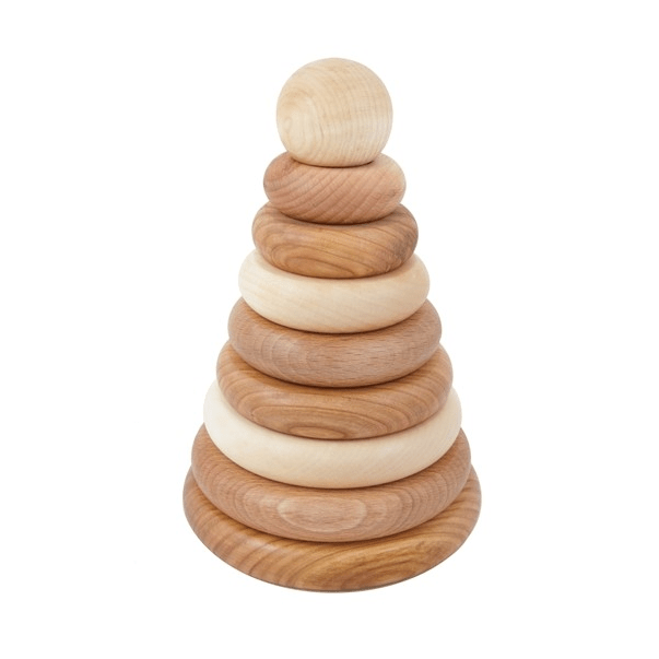 Natural Wooden Stacker - Wooden Story - Bella Luna Toys