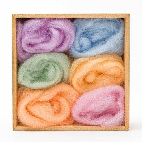 Needle Felting, Wool Roving, Pastels