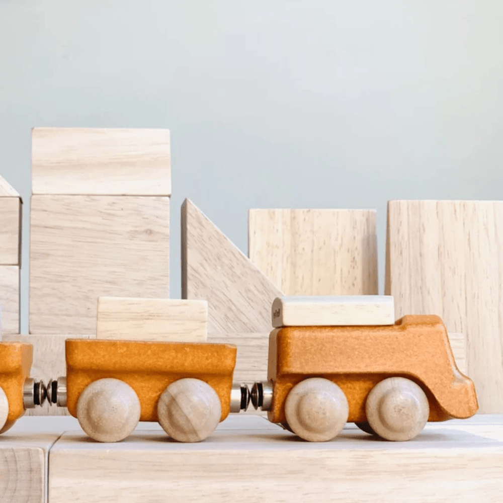 Plan Toys - Wooden Cargo Train - Bella Luna Toys