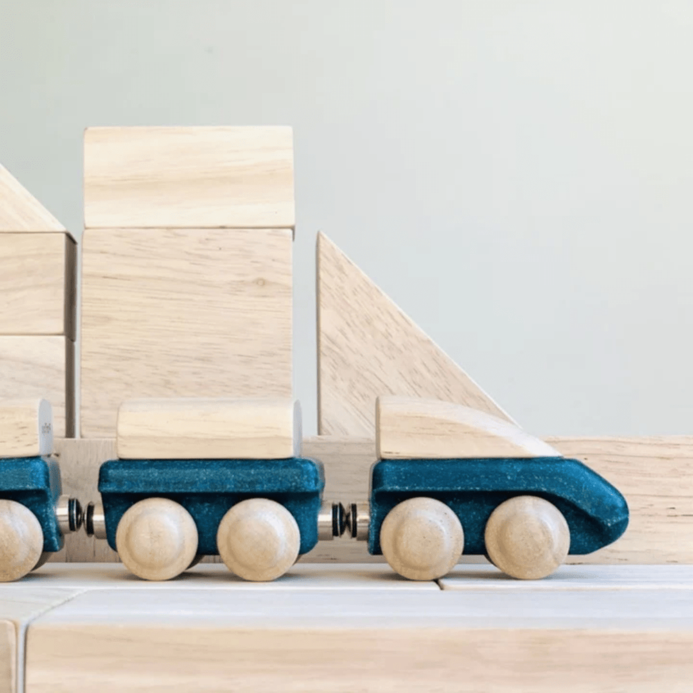 Plan Toys - Wooden Hybrid Train - Bella Luna Toys