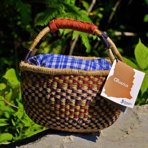 Bolga Baskets, Ghana, Small Lunch Basket