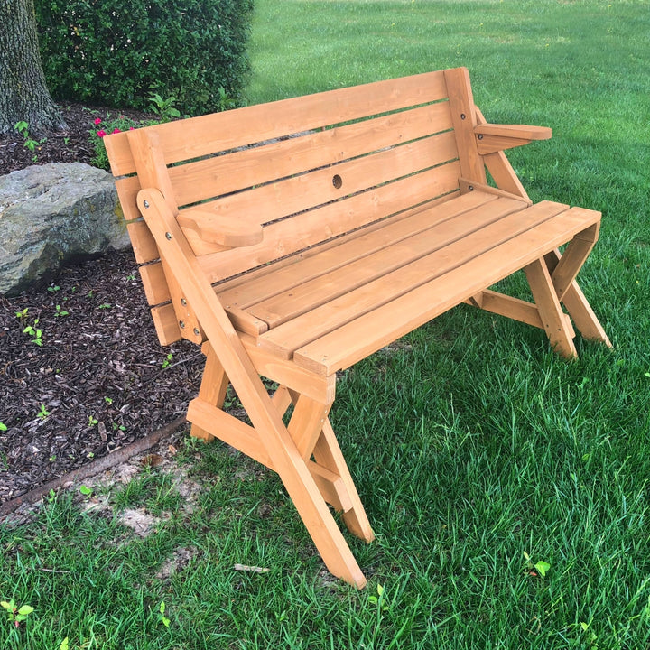 TDI 2 IN 1 picnic table and bench - Outdoor Toys Wooden Toys- Bella Luna Toys