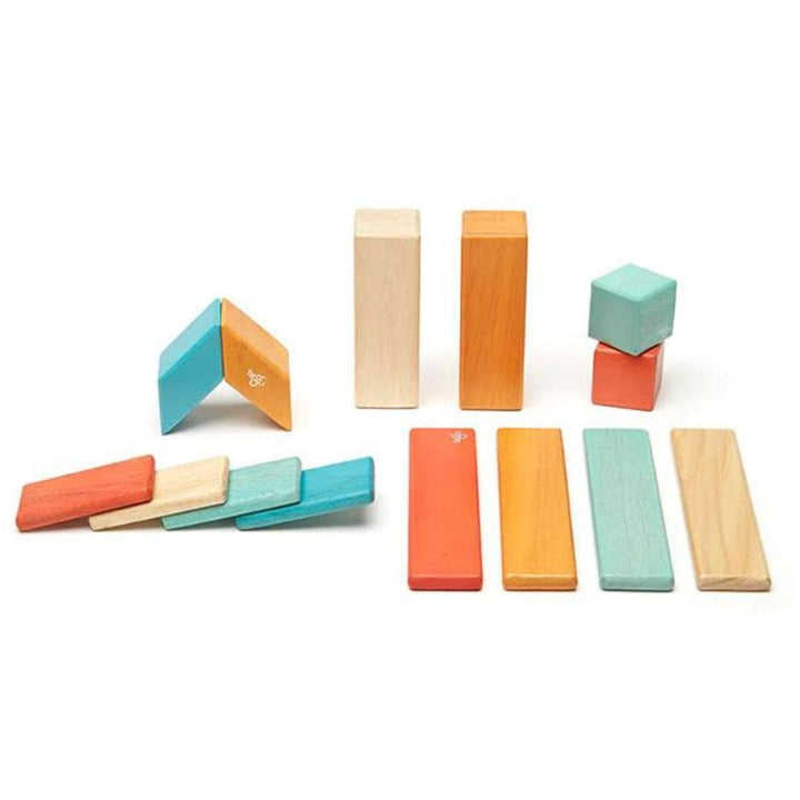 Tegu - 14 pc magnetic wooden blocks - Sunset