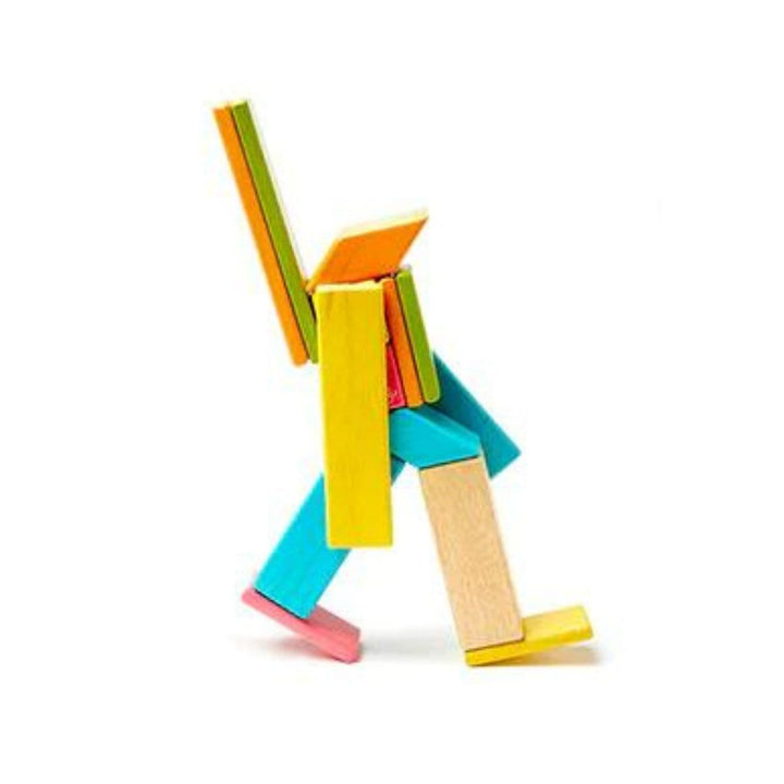 Tegu - 14 piece magnetic wooden blocks set - Tints