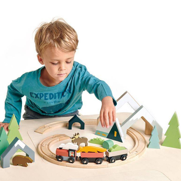 Tender Leaf Toys Treetops Wooden Train Set - Toy Trains & Train Sets - Bella Luna Toys