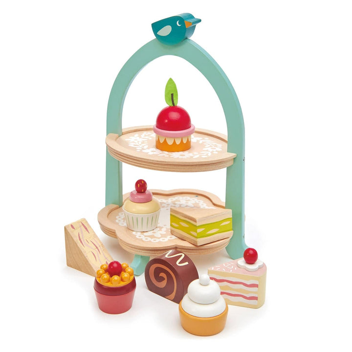 Tender Leaf Toys - Wooden Afternoon Tea Stand - Bella Luna Toys