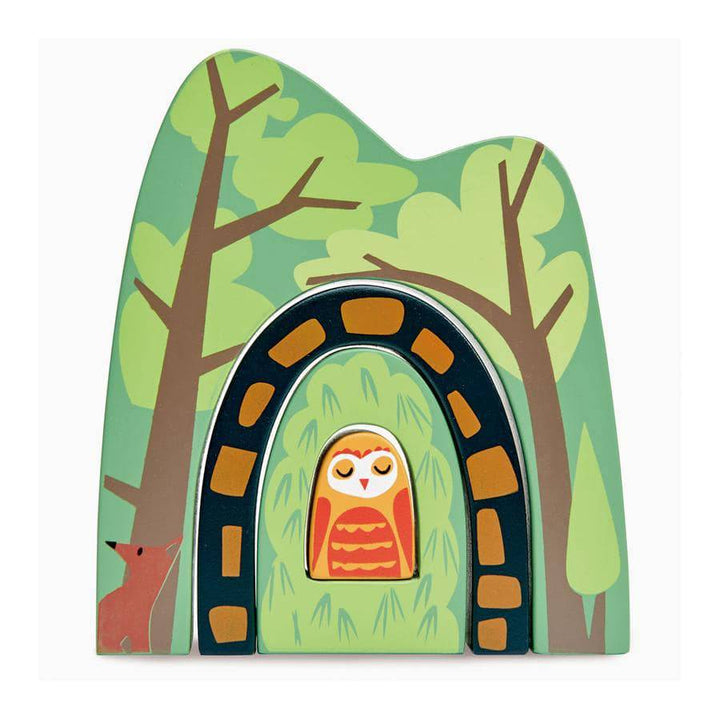 Tender Leaf Toys Wooden Forest Tunnels - Wooden Blocks - Bella Luna Toys