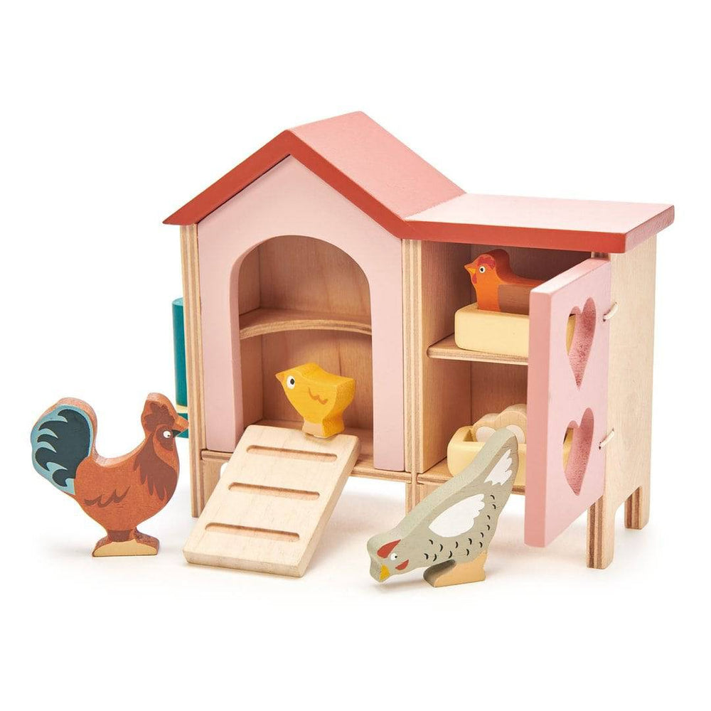 Tender Leaf Toys Wooden Toy Chicken Coop - Doll & Action Figure Accessories - Bella Luna Toys