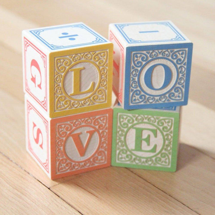 Wooden Alphabet Blocks - LOVE