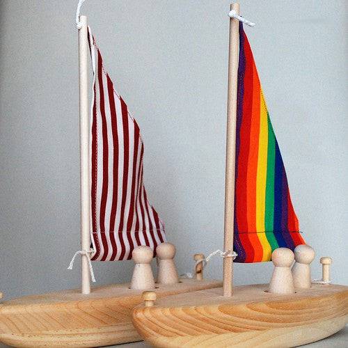 Wooden Toy Sailboat