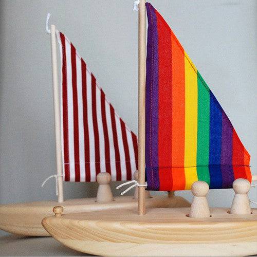 Wooden Toy Sailboat